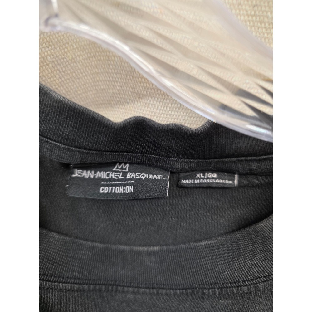 Cotton On Jean-Michel Basquiat Graphic T-Shirt Black‎ XL Streetwear Art Tee - Picture 2 of 6